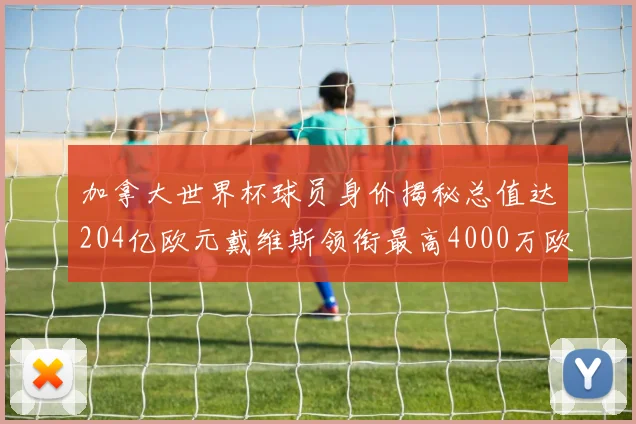 加拿大世界杯球员身价揭秘总值达204亿欧元戴维斯领衔最高4000万欧